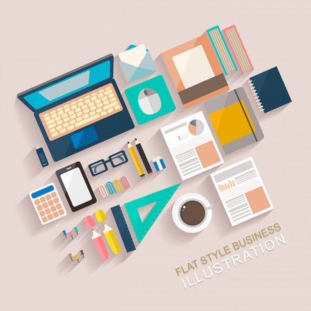 《Flat style bussiness》1